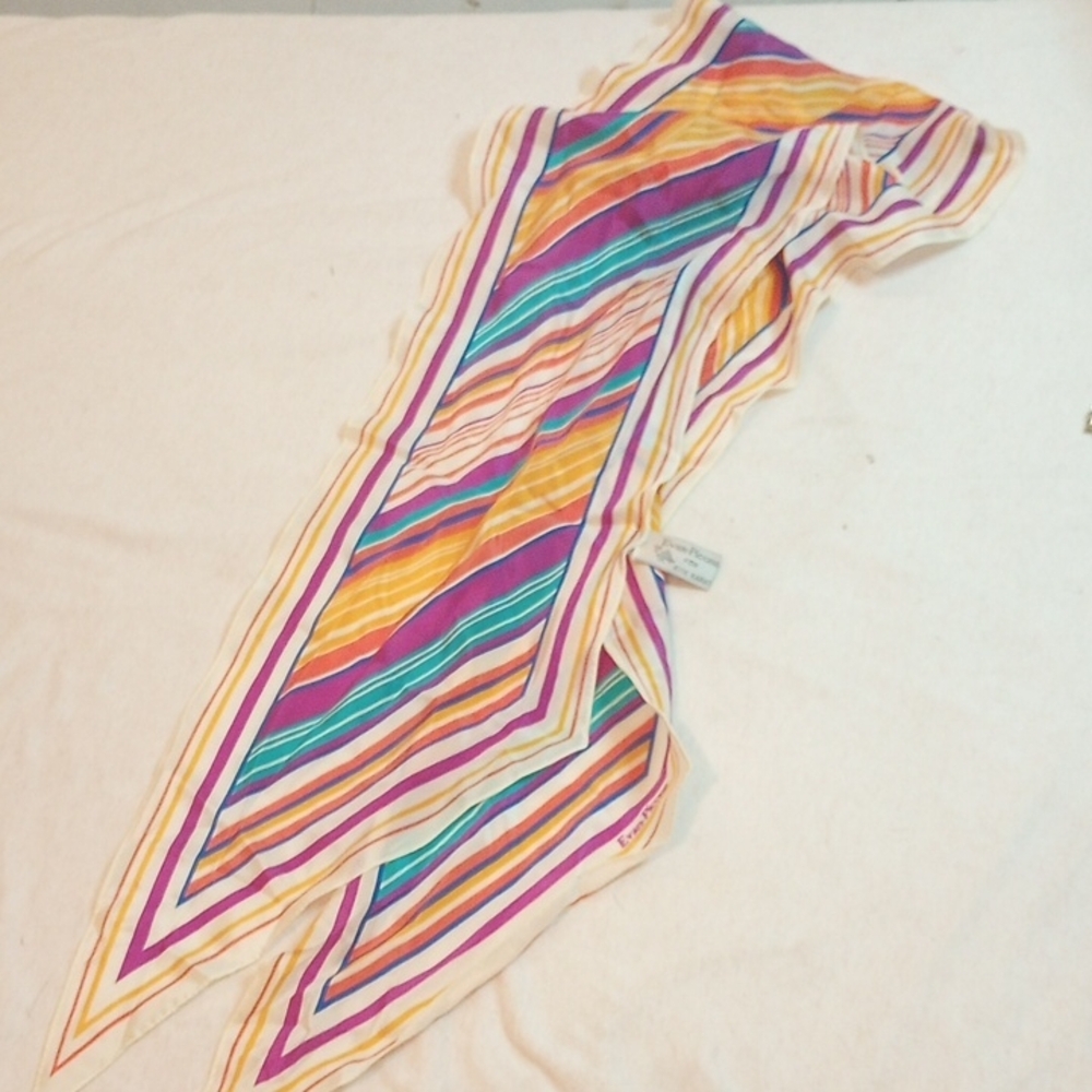 Evan Picone Multicolor Striped Scarf